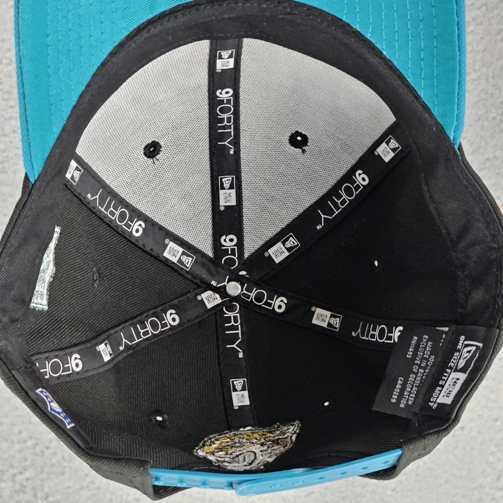 New Era Hat Mens OS Black Jacksonville Jaguars NFL 22 Draft 940 Snapback Cap